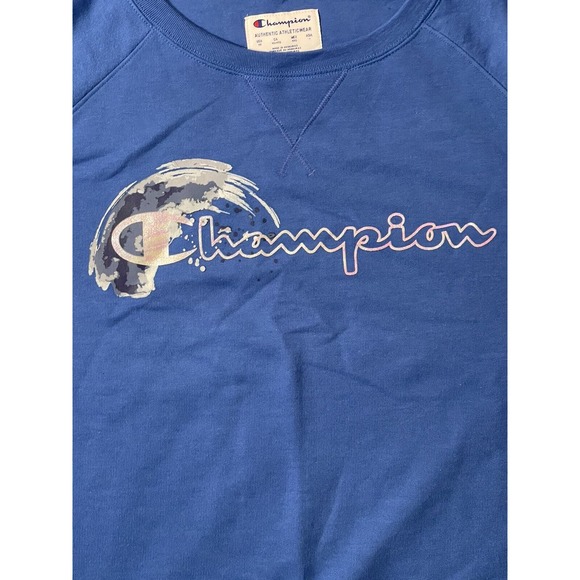 MSRP $50 Champion Plus Size Signature Graphic Sweatshirt Gray Size 4X - Picture 2 of 6